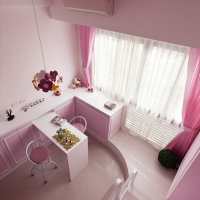 粉嫩甜蜜kitty餐厅装修实景