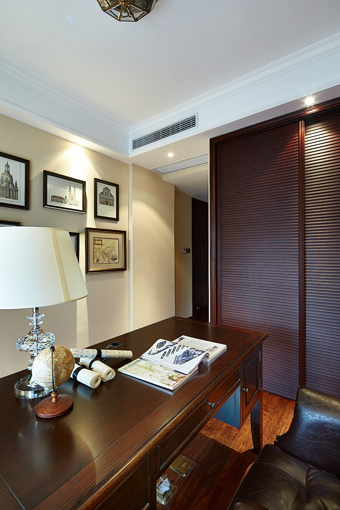 美式复古书房装修欣赏