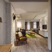 北欧风格一室户过道案例