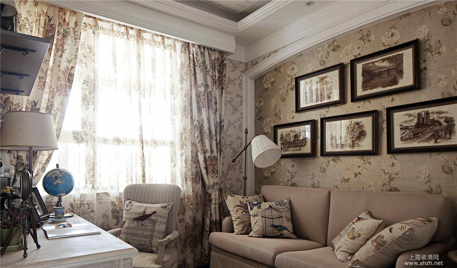 田园风格书房装修案例