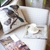 田园风格沙发细节特写