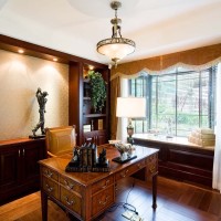 英伦复古别墅书房案例