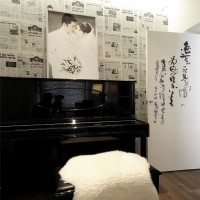 简约中户型书房钢琴布局