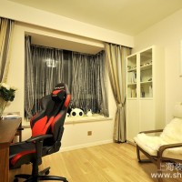 10万装54平两室一厅精致书房