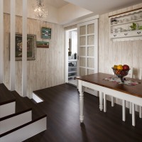 29.7平古典优雅复合型乡村家去厨房的过道