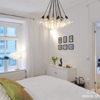 漂亮的小户型公寓室内装修之白色窗帘