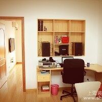 50平清新原木爱的小屋工作区