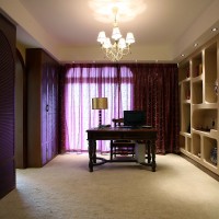 混搭风格大户型书房设计