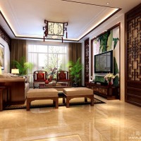 135平中式风格的家客厅