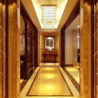 160平中式风格过道设计