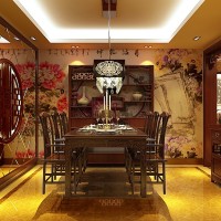 160平中式风格餐厅设计