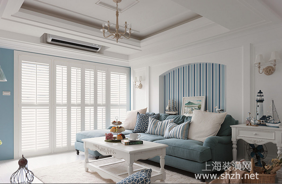美式三居装修客厅设计效果图