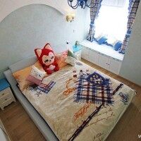 102平3室2厅地中海风格卧室装修效果图