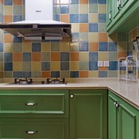 101平美式风格厨房设计效果图