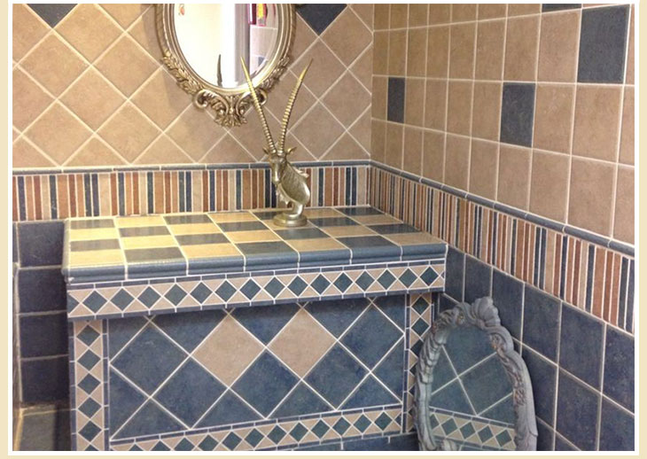 eshine依轩地中海仿古砖腰线过门石门槛石踢脚线瓷砖围边线波导线