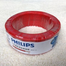 飞利浦电线电缆单芯线 家装硬线 ZB-BV1.5平方 B级阻燃 100米铜芯