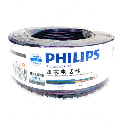 PHILIPS飞利浦电话线/4芯电话线/SWL2271/93-100飞利浦室内通讯线