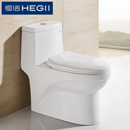 恒洁卫浴(Hegii) 静音节水喷射虹吸式座便器马桶H0127
