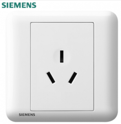 西门子（SIEMENS） 西门子开关插座面板 皓睿系列玉釉白插座 官方旗舰店 16A三孔