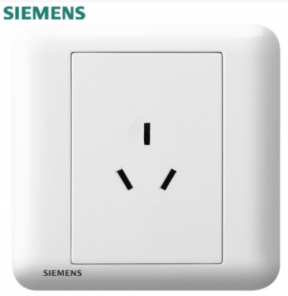 西门子（SIEMENS） 西门子开关插座面板 皓睿系列玉釉白插座 官方旗舰店 10A三孔