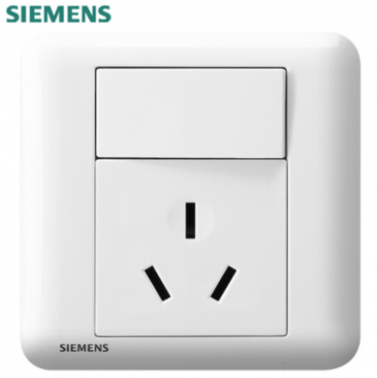 西门子（SIEMENS） 西门子开关插座面板 皓睿系列玉釉白插座 官方旗舰店 16A三孔