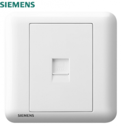 西门子（SIEMENS） 西门子开关插座面板 皓睿玉釉白弱电产品 电脑网络