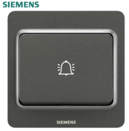 西门子（SIEMENS） 西门子开关插座 映彩系列灯墨黑色开关产品 门铃开关