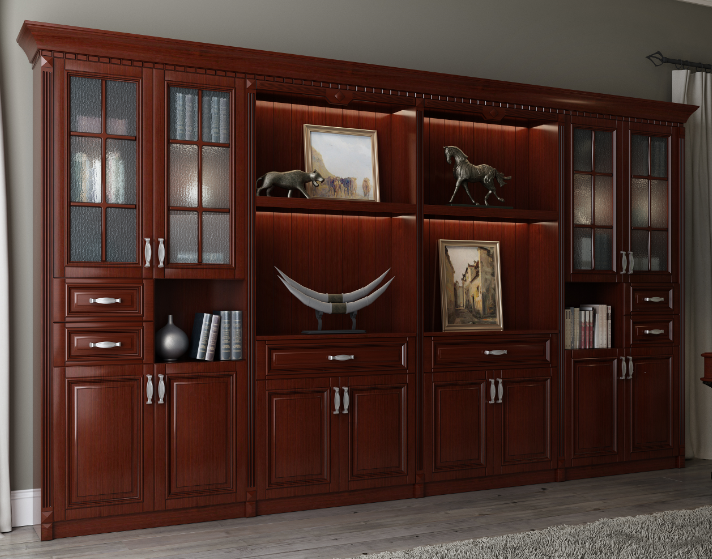 桔家衣柜全屋定制-乡村风格:模压系列之塞纳河畔2-牛家易建材商城