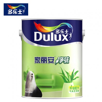 多乐士乳胶漆墙面漆 家丽安净味家用内墙漆涂料 室内彩色油漆白色