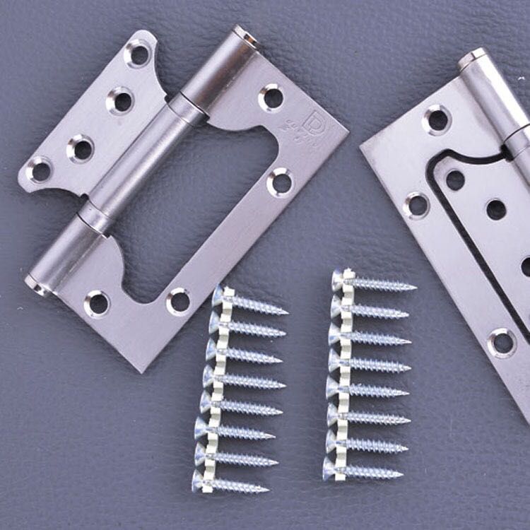 4寸25加厚不锈钢子母中轴合页家居木门铰链五金配件子母合页