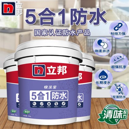 立邦快涂宝 5合1防水涂料 防水浆料 防水材料 卫生间 灰浆防漏胶