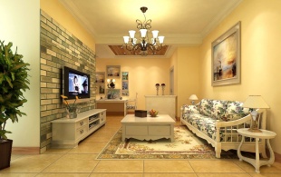 客厅-完工效果图