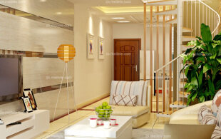 89平米温馨复式-完工效果图