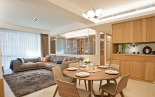 90平简约风格三居室装修设计案例-效果