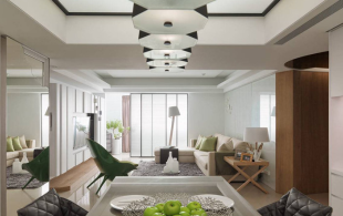 张江汤臣豪园现代简约三居室-3