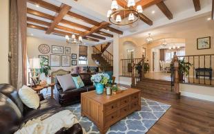 复式美式风格小洋房-图片