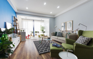 北欧原木设计公寓-图片