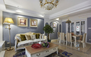 79平两房欧式风格浪漫婚房-图片