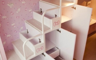 Hello Kitty主题的粉色单身公寓-单身公寓