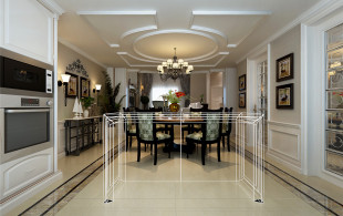 闵行奥玎宫廷别墅装修欧式风格设计-设计效果图