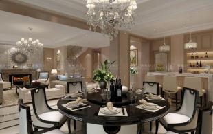 九龙仓兰宫别墅装修简欧风格设计-效果图