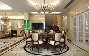 青浦绿地月庭别墅装修设计-效果图