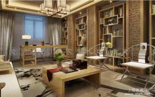 枫丹白鹭郡别墅装修美式风格设计方案-效果图