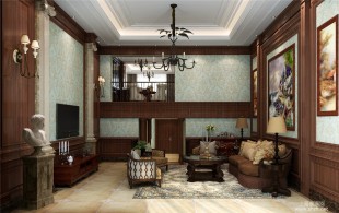 祥和名邸复式户型装修设计方案-效果图