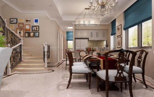 华贸东滩256平别墅装修设计方案-效果图