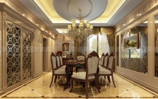 三湘海尚名邸别墅装修欧式风格设计-效果图