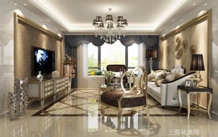 黄埔滩名苑180平后现代风格-效果图