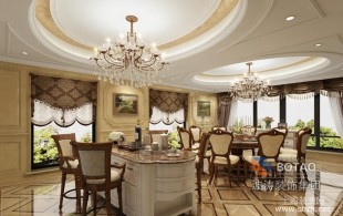 九城家天下别墅欧式装修-完工效果图