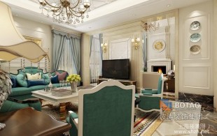 别墅欧式风格装修案例-完工效果图