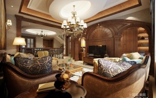 紫御豪庭别墅装修案例-完工效果图
